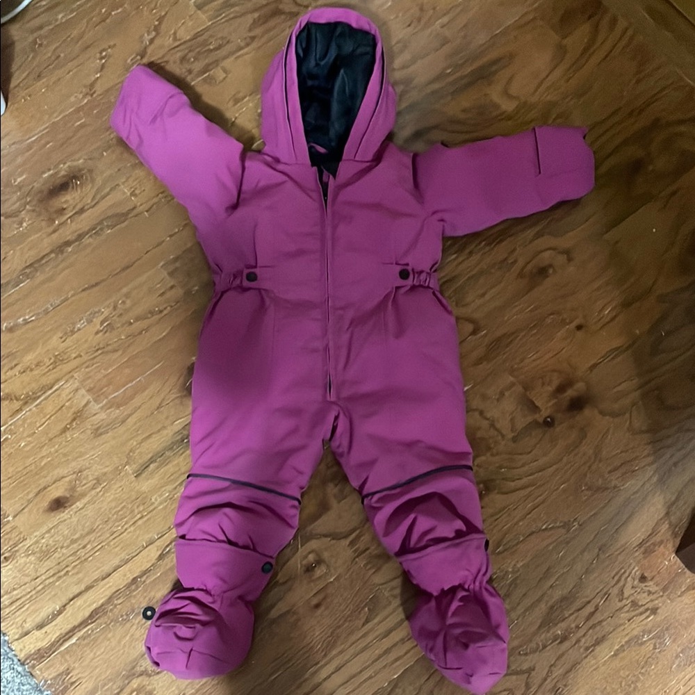 Alpine Pink One Piece Footies Snowsuit